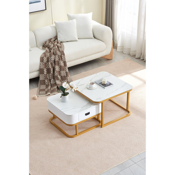 Everly Quinn Schaghticoke Nesting Tables with Storage Wayfair Canada
